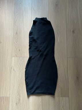 Industry Republic Black Sleeveless Turtleneck Bodycon Dress